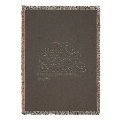 Sunset Hours Lyric Line 'Pretty Pillow Princess' — Woven Blanket