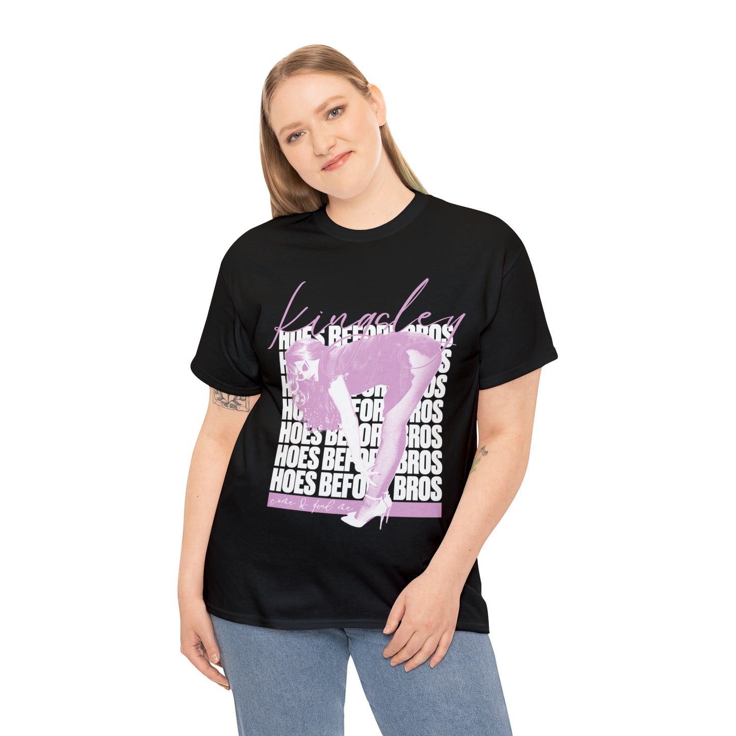 Hoes Before Bros, Unisex Heavy Cotton Tee
