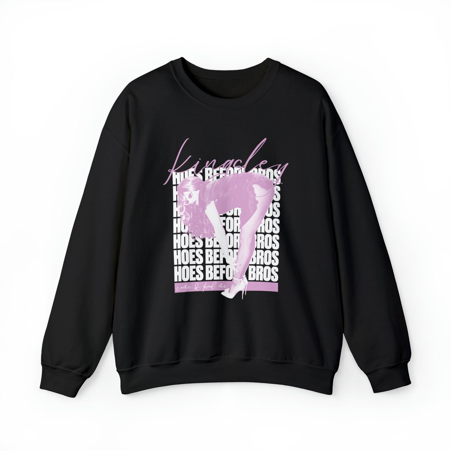 Hoes Before Bros, Unisex Crewneck Sweatshirt