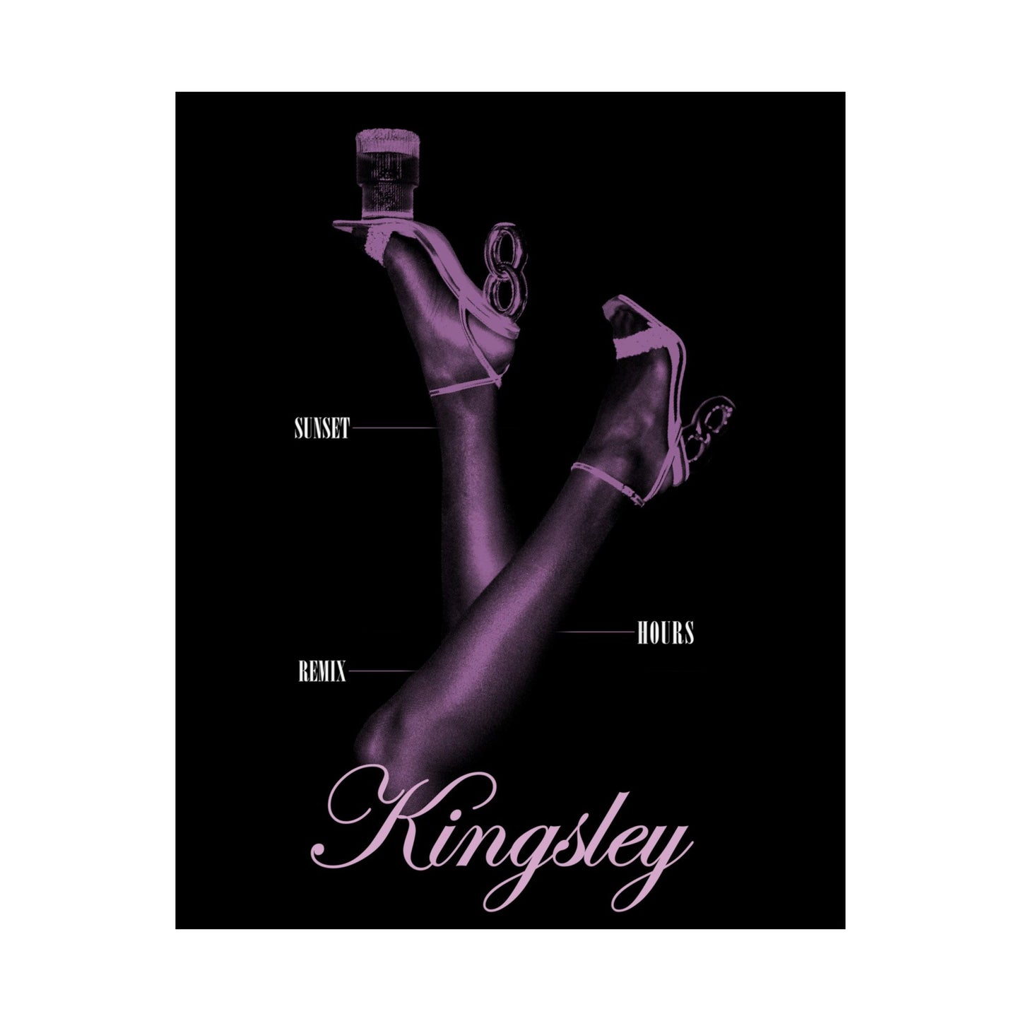 Sunset Hours [2 Points Remix], Single Artwork - Matte Poster