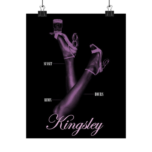 Sunset Hours [2 Points Remix], Single Artwork - Matte Poster