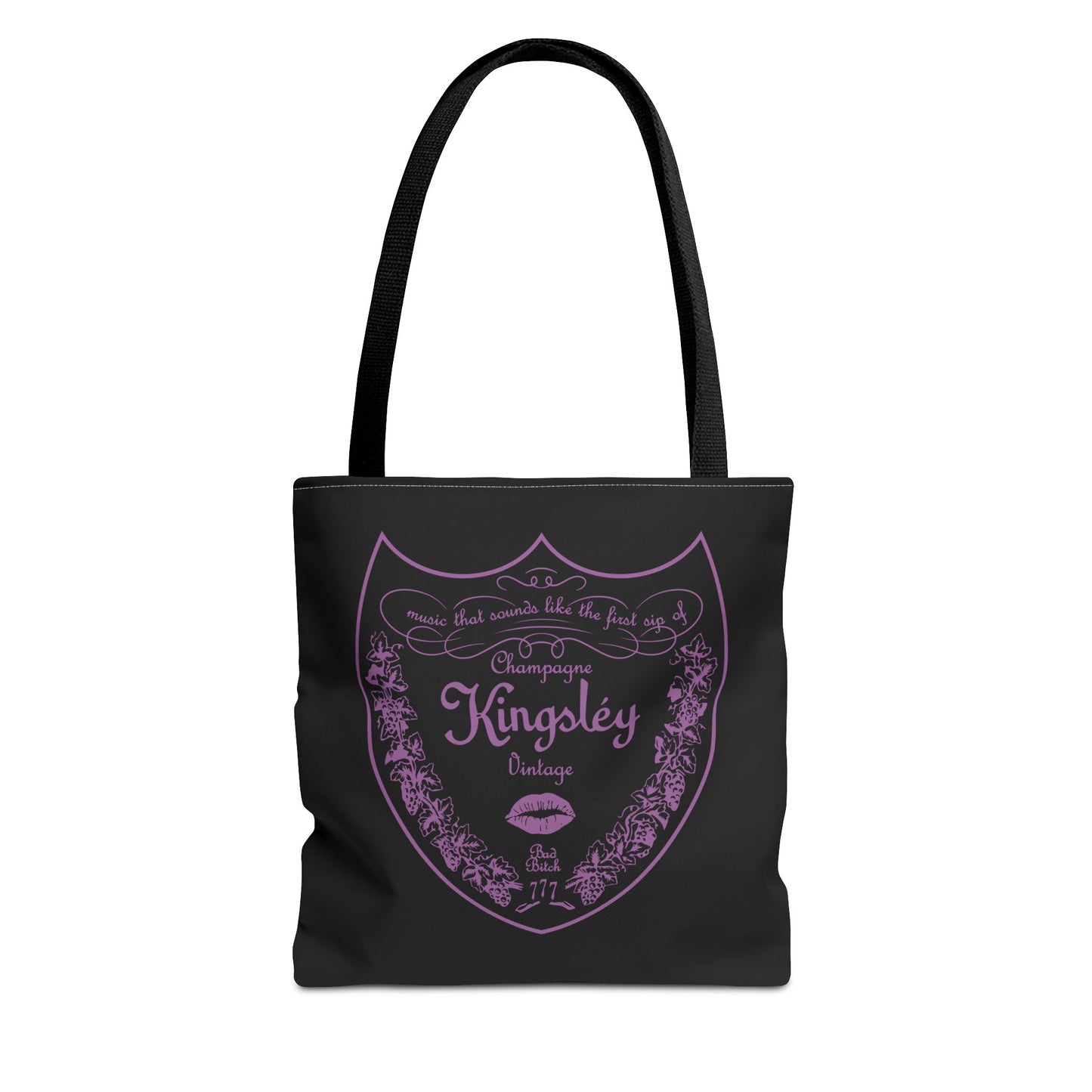 Kingsley's Slogan 'Music That Sounds Like The First Sip of Champagne' – Tote Bag