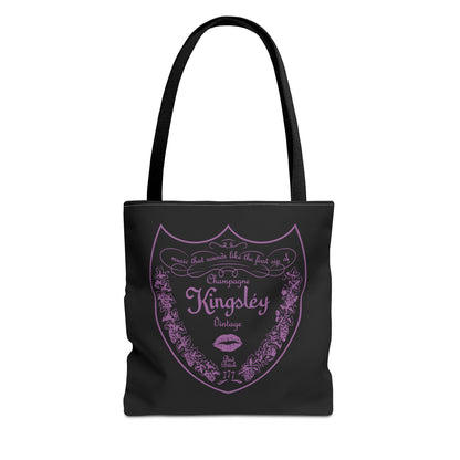 Kingsley's Slogan 'Music That Sounds Like The First Sip of Champagne' – Tote Bag