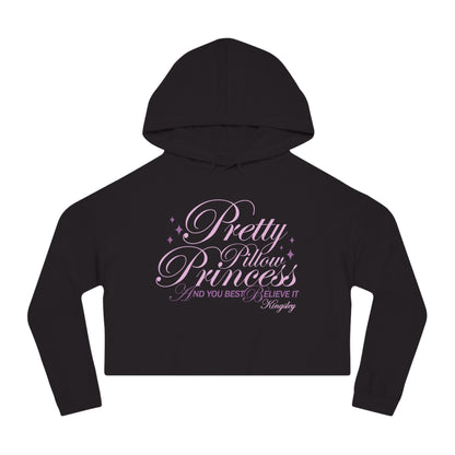 Sunset Hours Lyric Line 'Pretty Pillow Princess' — Cropped Hoodie
